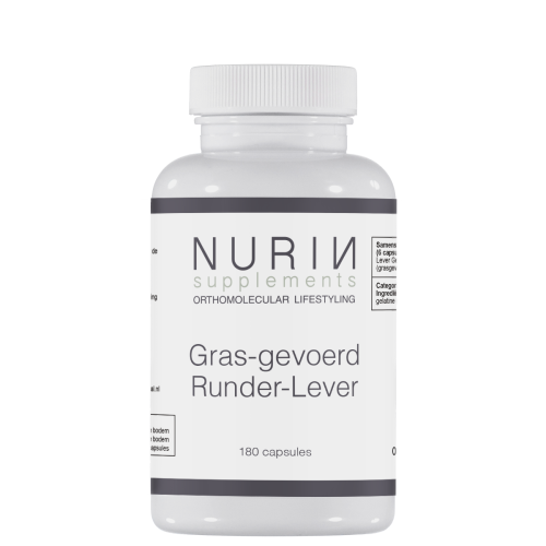 Gras-gevoerd Runder Lever: Inhoud 180 Capsules 